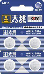 正品天球4锌锰扣式电子 打地鼠 点头娃娃电池