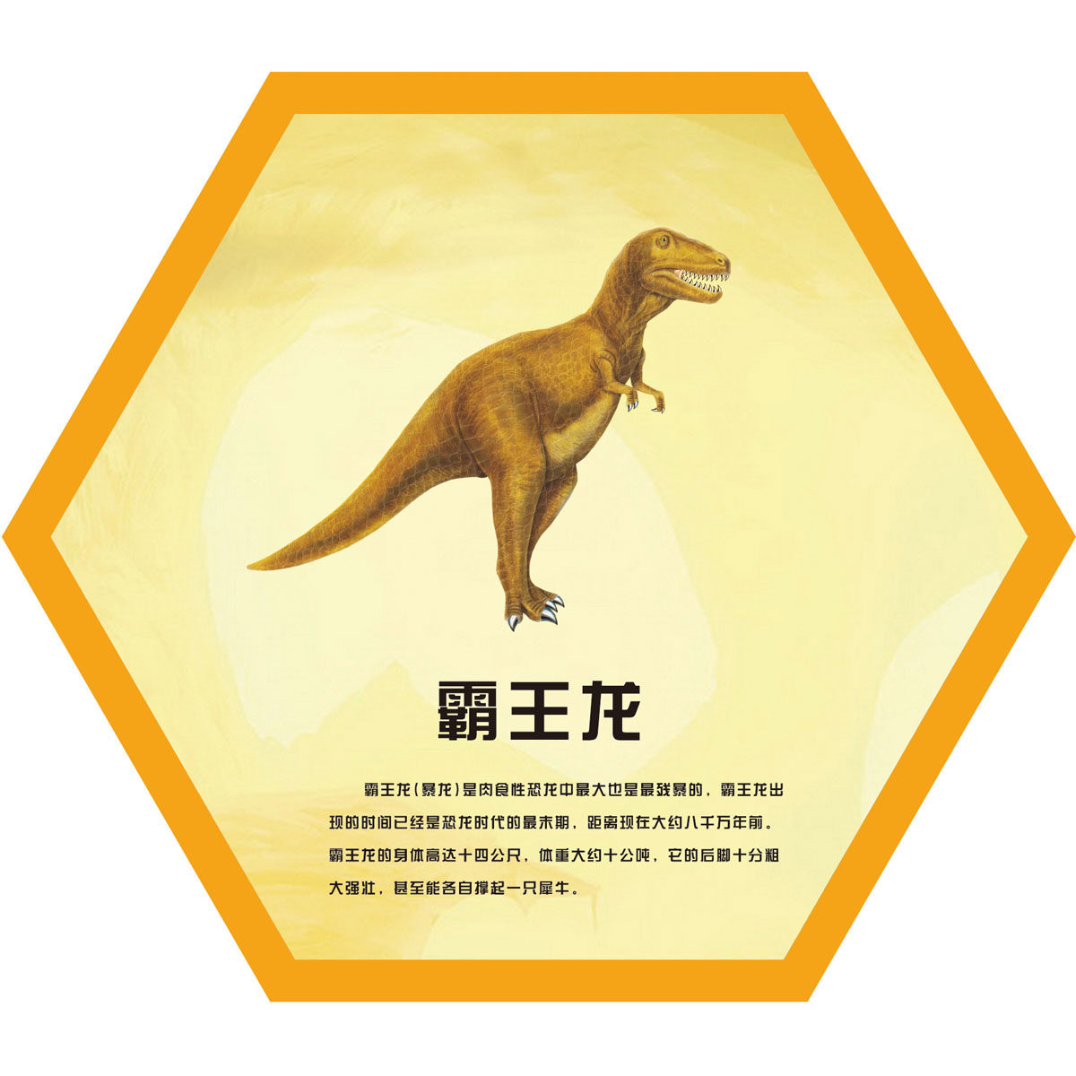 614海报印制海报展板素材941霸王龙恐龙介绍科普知识学习学校