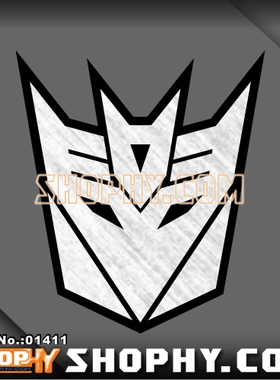SHOPHY汽车踏板车贴纸金属色系列01411变形金刚狂派