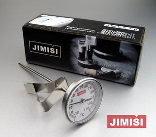 JIMISI吉米斯可挂式咖啡温度计 打奶泡指针温度器 牛奶/拿铁/食品