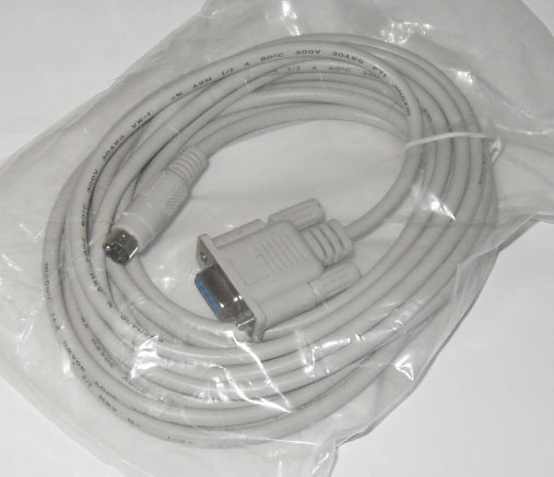 本电缆适用普洛菲斯GP3000、ST3000(W)、LT3000，ST4000、AST3301W-B1-D24等GP3000系列触摸屏与三菱FX1S/FX1N/FX2N/FX3U等系列PLC通迅连接，电缆接屏一侧9孔母头，接PLC一侧圆口8针，电缆长度3米，5米，10米，电缆黑色/灰白色随机发货