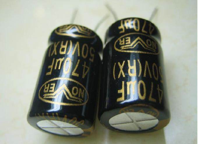 发烧电容 50V470uF 音频电解电容 原装诺华 NOVER 金字 HIFI电容