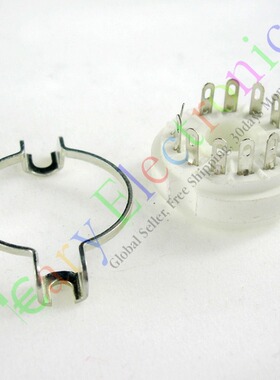 全新GZC12-F十二脚陶瓷电子管镀银管座适于9MN8 8AC9 50CA10等