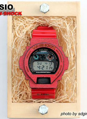 CASIO卡西欧G-SHOCK W-SHOCK DW-6900 (限定木头定制版)全新结束