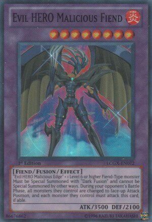 游戏王 美版 正版 - 邪心英雄 恶刃魔王 Evil HERO/面闪/LCGX