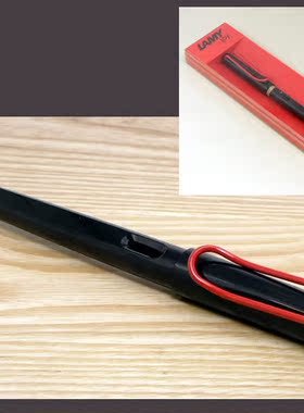 LAMY凌美 joy钢笔 黑杆 红色笔夹 艺术尖 配上墨器