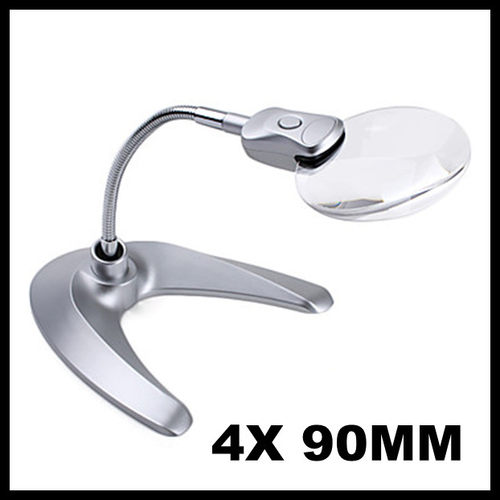 经典90口径双LED放大镜（台式）G-818-09