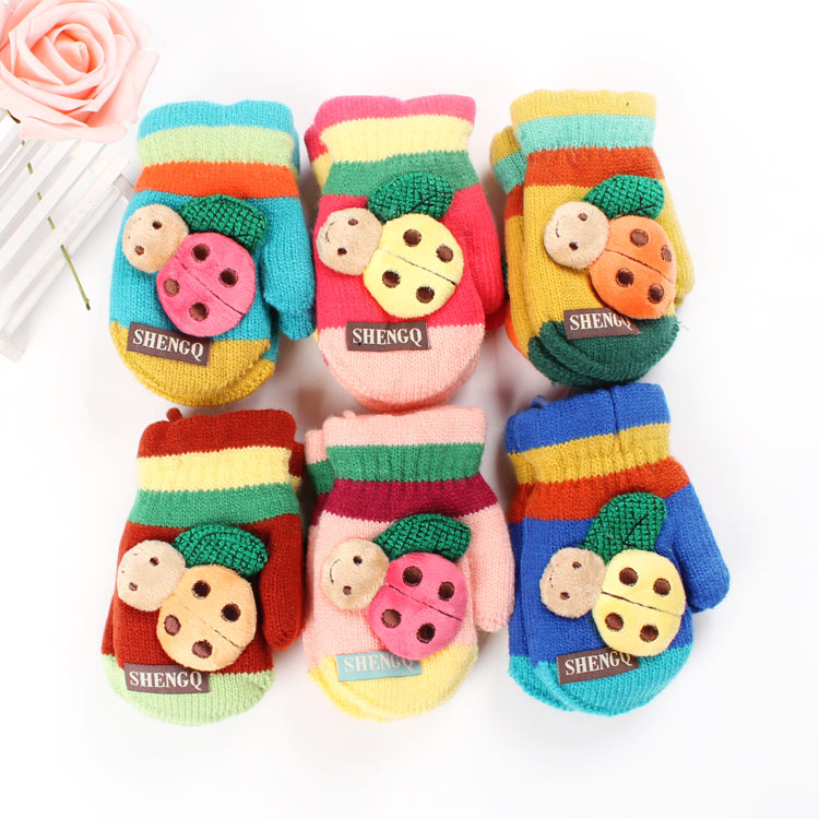 Gants pour fille en de laine - Ref 2150600 Image 1