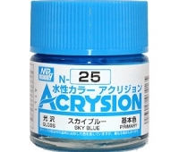 MR.HOBBY/郡仕 N25 天蓝色 ACRYSION系10ml水性模型油漆
