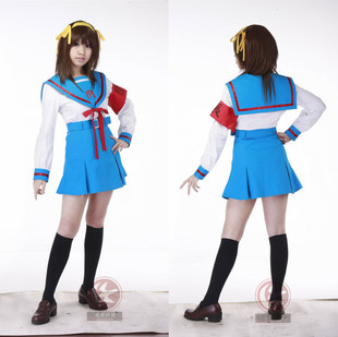凉宫春日的忧郁-凉宫春日-冬装水手服-Cosplay服装/动漫cos衣服