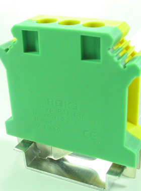 RJ1-G16 (USLKG 16)瑞奇品牌厂家直销黄绿色接线端子接地端子