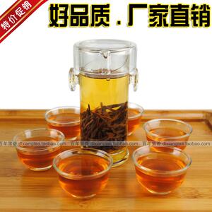 高档红茶茶具玻璃套装 耐热6人茶杯 专用正山小种金骏眉等红茶