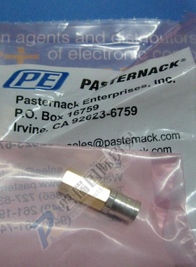 PE6044 Pasternack 50欧姆0.5瓦镀镍黄铜SMB插头