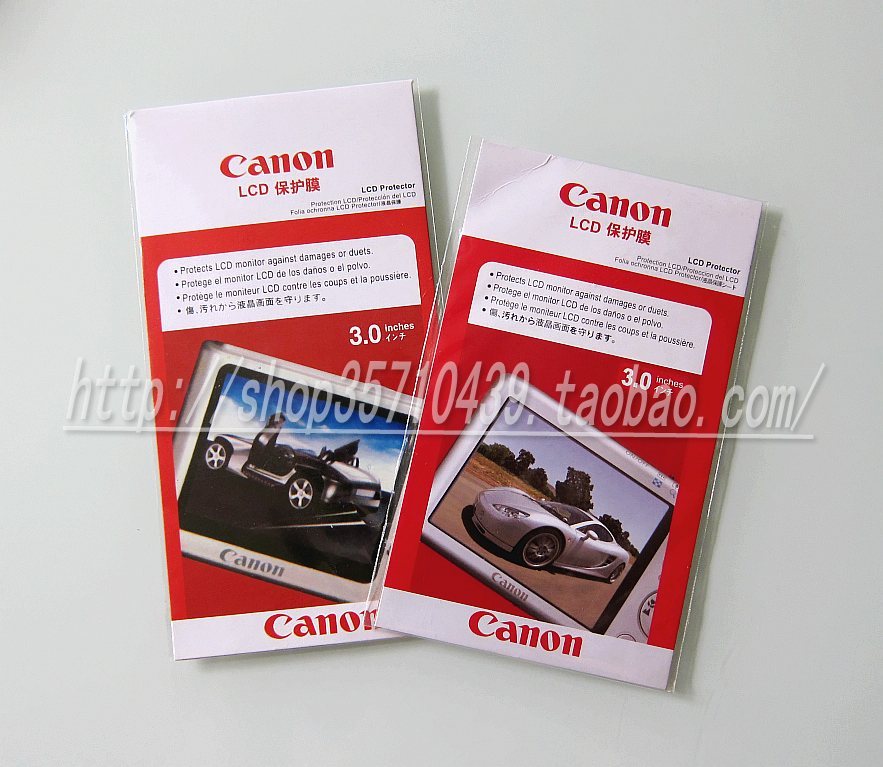 佳能数码相机膜3.0，3.0 16:9 ，3.5 ，3.5 16：9英寸送擦布
