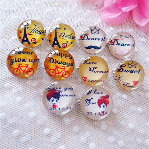 Broche Lovers en cristal artificiel - Ref 1180461 Image 1