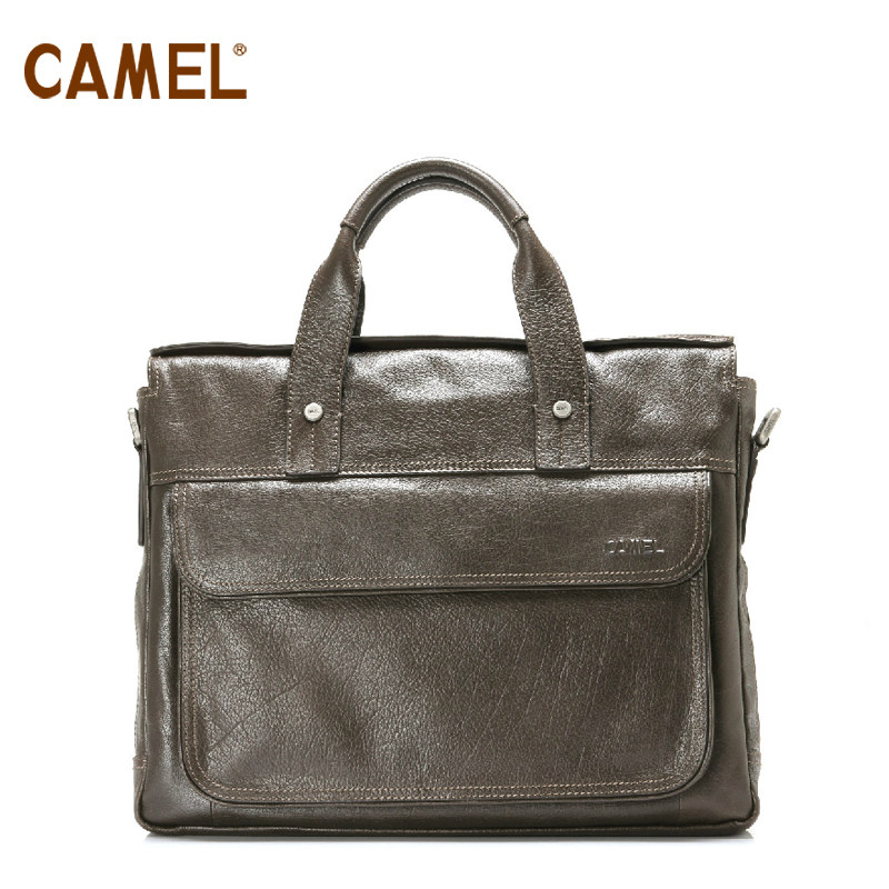 【非卖品】camel骆驼 头层牛皮 商务手提包 男包 时尚公文包