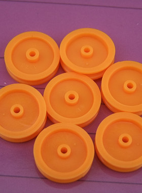 皮带轮 黄色 传动带 同步带轮 A型 塑料 Φ16.8MM 孔径1.95MM