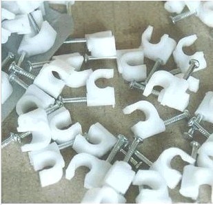 方形线卡 钢钉 固定夹 网线卡