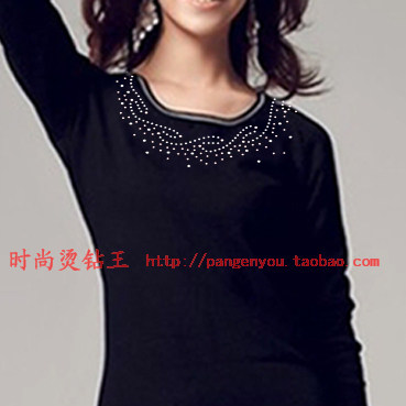 衣服烫钻 韩国烫钻 烫图DIY水晶烫画 散钻领口成品烫图2080#