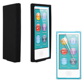 适用苹果MP4 ipod nano7保护套nano8代QQ果冻套 简约硅胶套软外壳