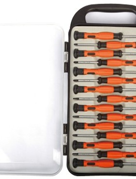 正品 SHEFFIELD/钢盾工具S037015 15件套双色柄精密螺丝刀组套