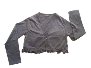 有花边披肩140 ISM黑色长袖 日单COMME