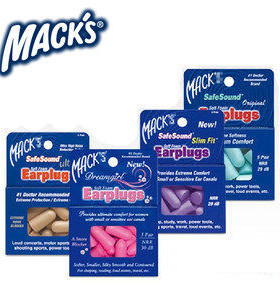 美国MACK'S隔音耳塞男女士防噪音睡觉睡眠用宿舍学生防吵降噪静音