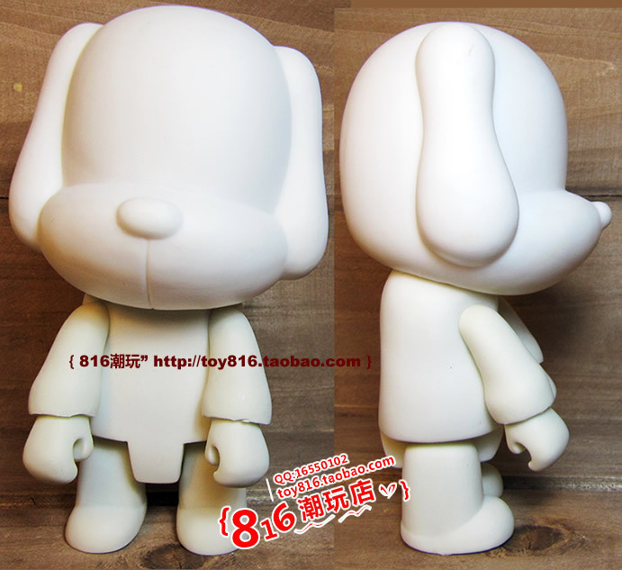 素体白模DIY涂鸦系列14cm toy2r-qee Q版狗DOG 模玩/动漫/周边/娃圈三坑/桌游 潮玩盲盒 原图主图