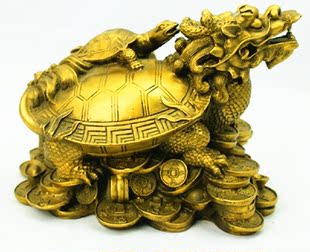 正大大号铜龙龟家庭摆件办公桌摆件摆放客厅书房办公室卧室床头