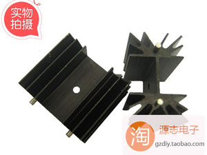 中功率管专用大号铝散热器 菊花型带双针