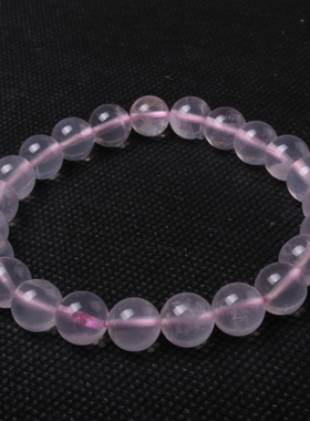 天然女粉水晶无浪漫手链