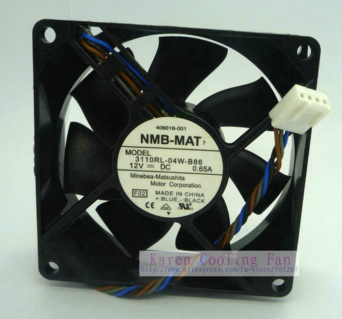 全新原装 NMB 8025 DC12V 0.65A 3110RL-04W-B86 8cm散热风扇