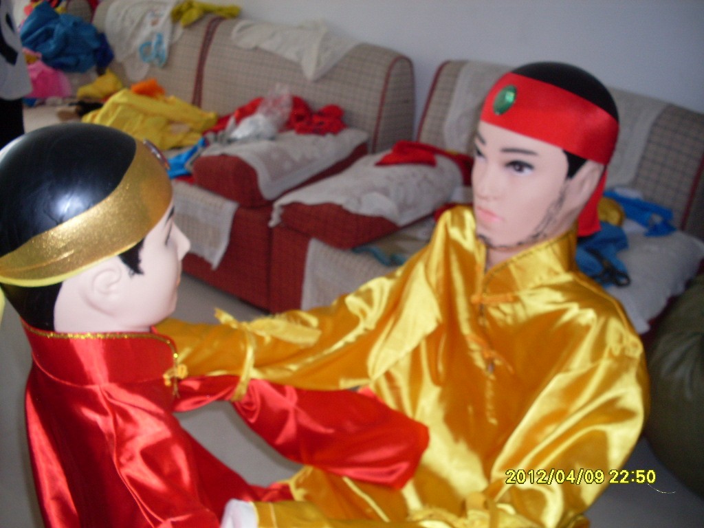 民间摔跤二鬼厂价直销杂技道具