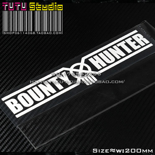 tutu圖圖車貼 潮牌bounty汽车后档侧窗装饰反光贴 个性贴花贴纸