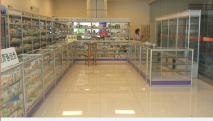 精品柜台玻璃展示柜手机饰品古玩珠宝柜台药店展柜精品货架