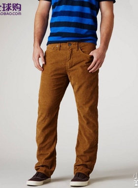 美国 American Eagle/AE/美国鹰 男士经典时尚灯芯绒直筒休闲裤
