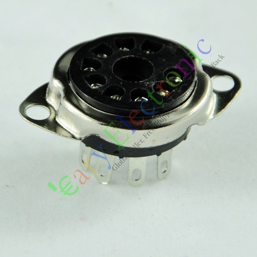 小9脚电子管座，适用于12AX7，12AT7，12AU7，ECC83，ECC82，E88CC，6922，6p1，6p14，6n1，6n2，6n3，6n4，6n11等