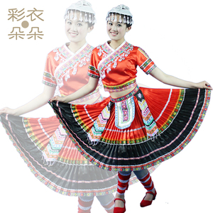 【彩衣朵朵】苗族民族风舞蹈演出服装舞台民族歌舞表演服饰女6250
