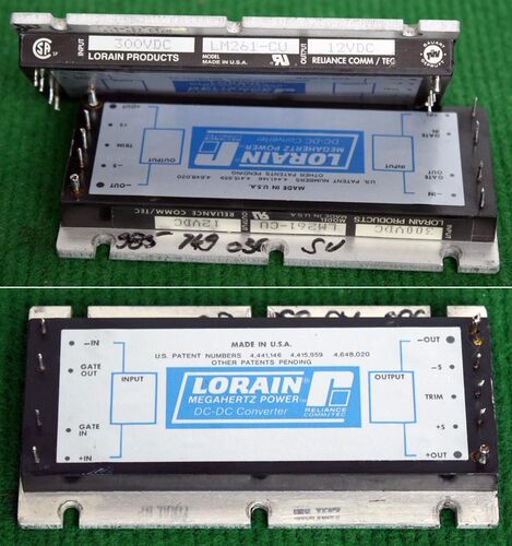 美国 LORAIN DC-DC 模块 LM261-CU 输入300V 输出 12V 200W