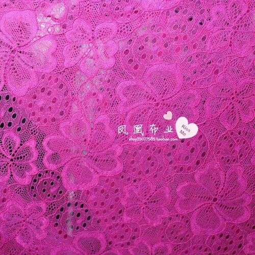 四叶草花蕾丝布料 服装面料 时装配料 上衣裙子面料 diy手工面料