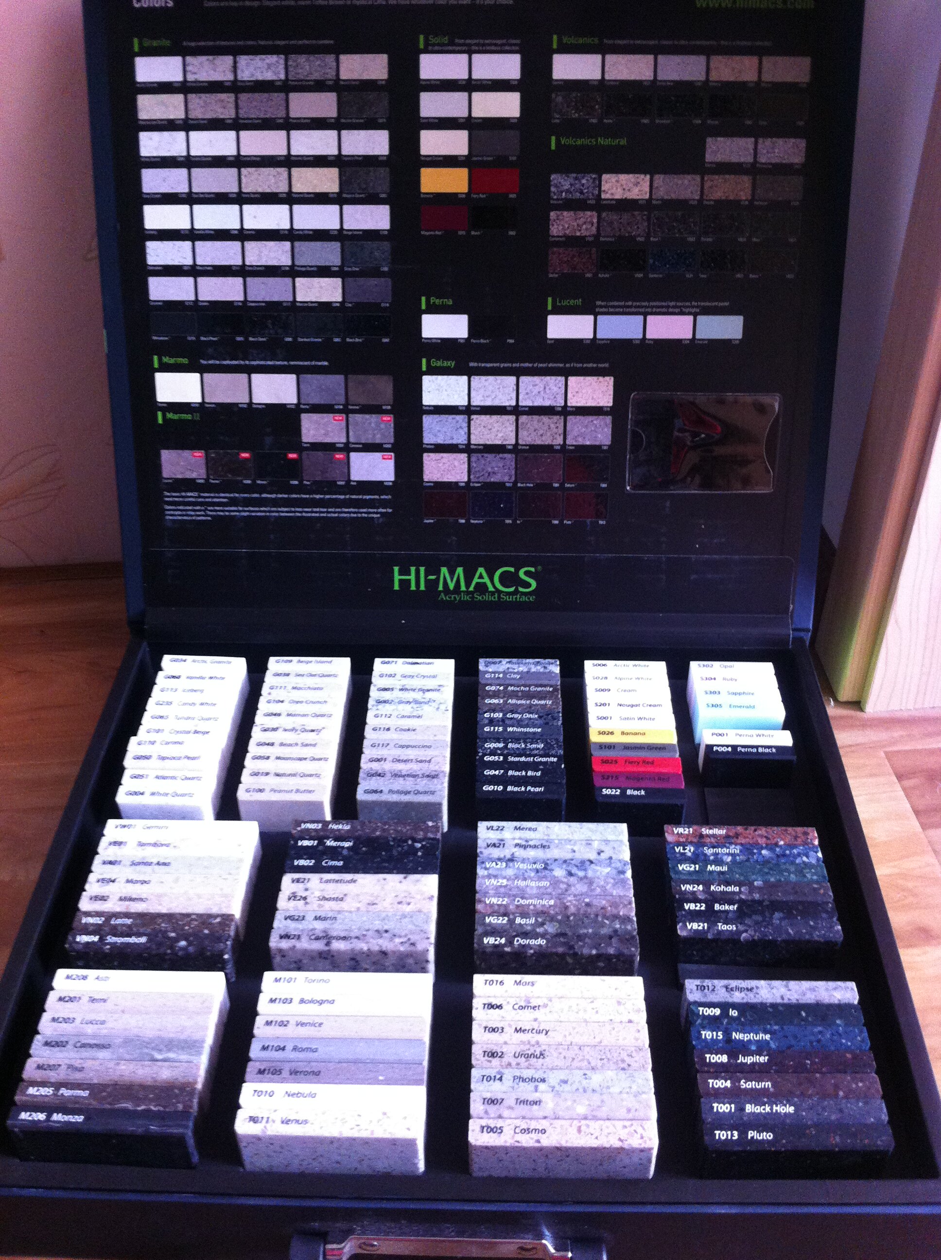 lg豪美思台面定做 人造石进口台面样块 样盒