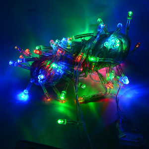 可调节圣诞彩灯 LED彩灯闪灯串灯 婚庆节日装饰灯米灯带尾插