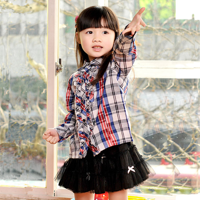 Chemise fille à manche longue - Ref 2086188 Image 1