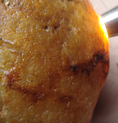 缅甸天然水沫玉通透大红黄水沫子26kg大原石1