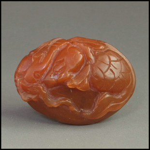 天然四川凉山南红玛瑙雕件把件吊坠34X24X14MM15.3g_CP0139