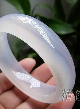 巴西玛瑙纯天然朱砂纹理玉髓手镯