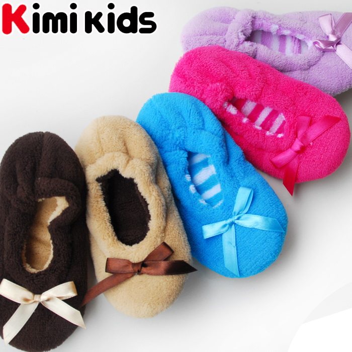 Pantoufles enfants en suède KIMI KIDS pour hiver - Ref 1009900 Image 1