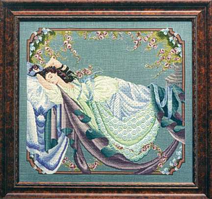 夕绣坊 十字绣图纸打印高质量彩喷 md05 sleeping beauty 睡美人