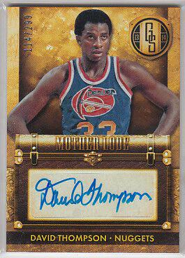 nba球星卡 panini 掘金队传奇 大卫 汤普森 签名 金砖亲笔签字卡