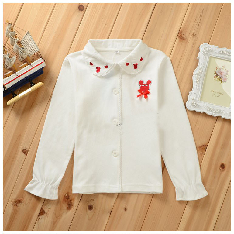 Chemise fille à manche longue - Ref 2087357 Image 1